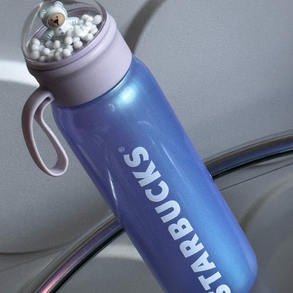 Starbucks Accessories - NWT 2025🎄Holiday Starbucks Water Bottle with Snow Bearista Magnetic Lid Charm
